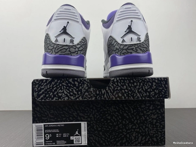 MaikeSneakers Iris' Air 'Dark 3 Retro CT8532-105 Jordan 0708